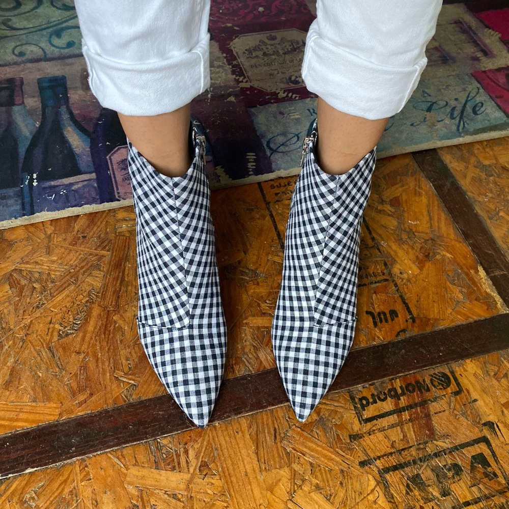 T13 Rag & bone Gingham Ankle Boots - Picture 6 of 8